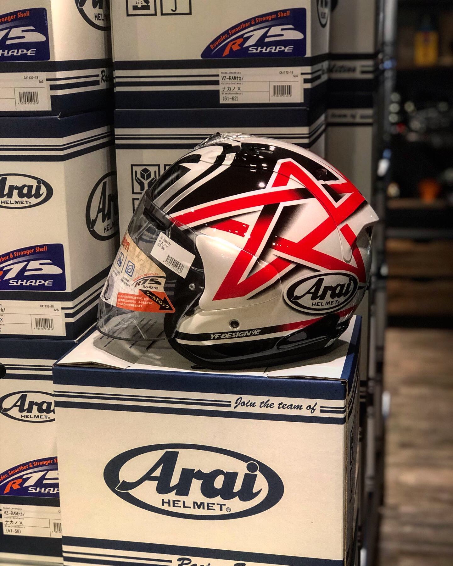 56DESIGN VZ-RAM NAKANO 五芒星彩繪安全帽