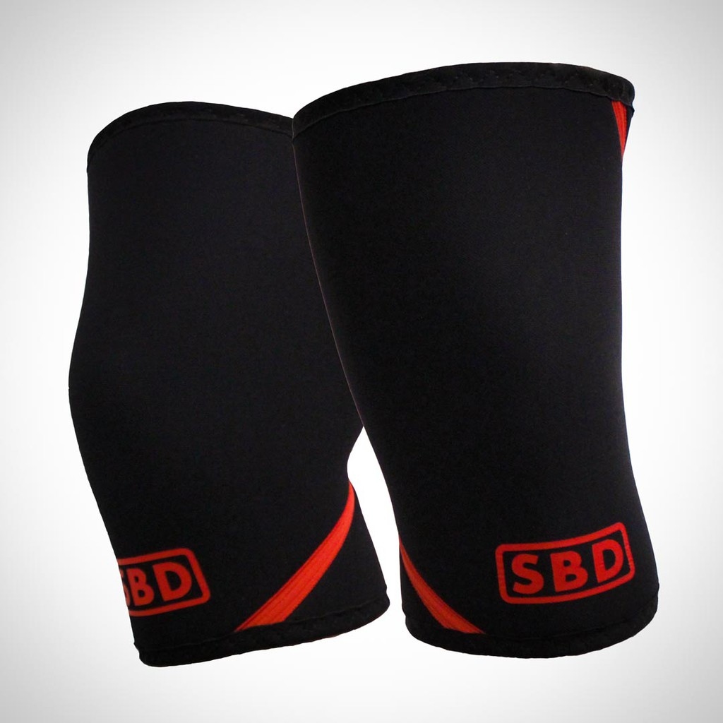 SBD 膝サポーター サイズS 黒・赤 ニースリーブ | SBD Apparel Japan