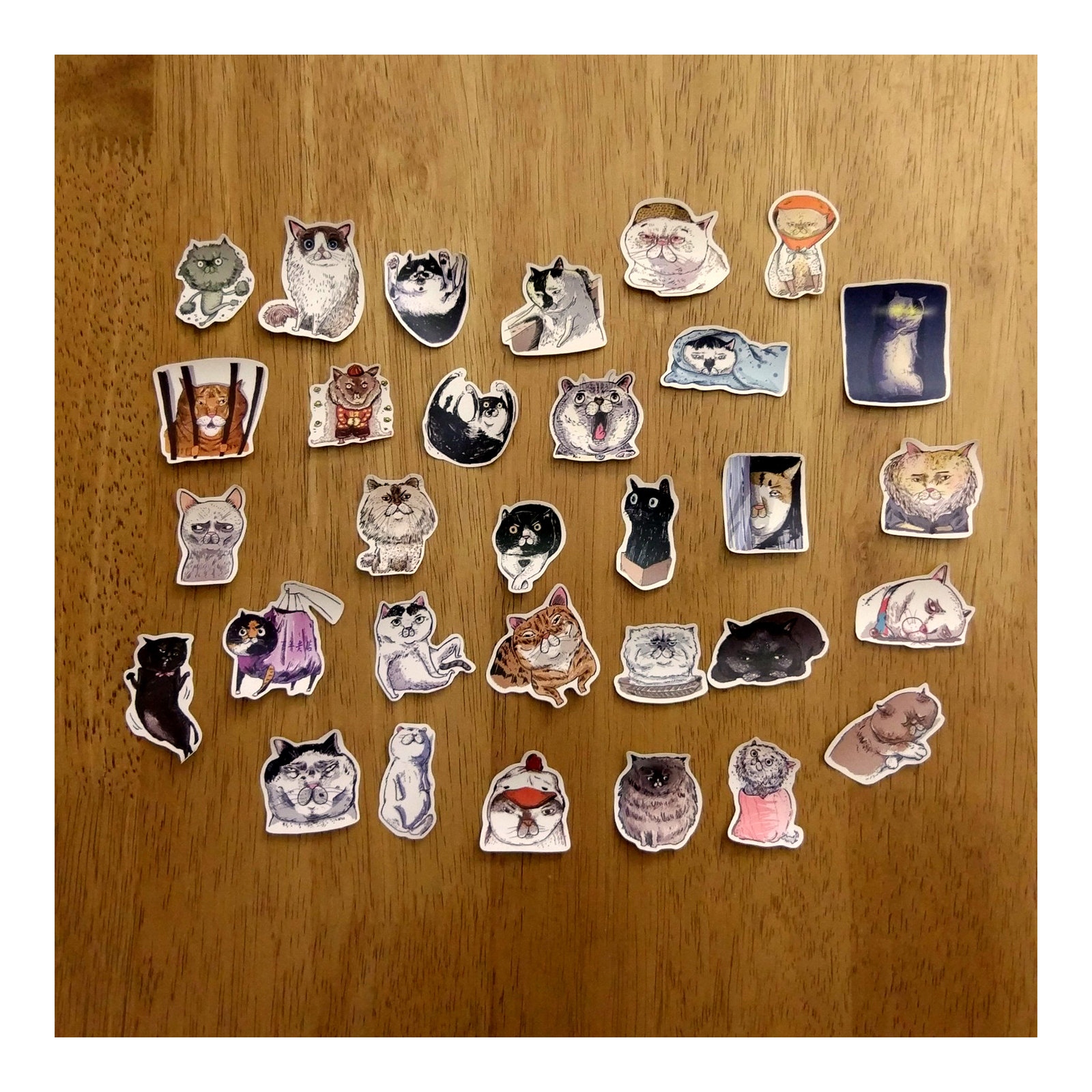 【ehcat貓室友】貓似顏貼紙鐵盒 01