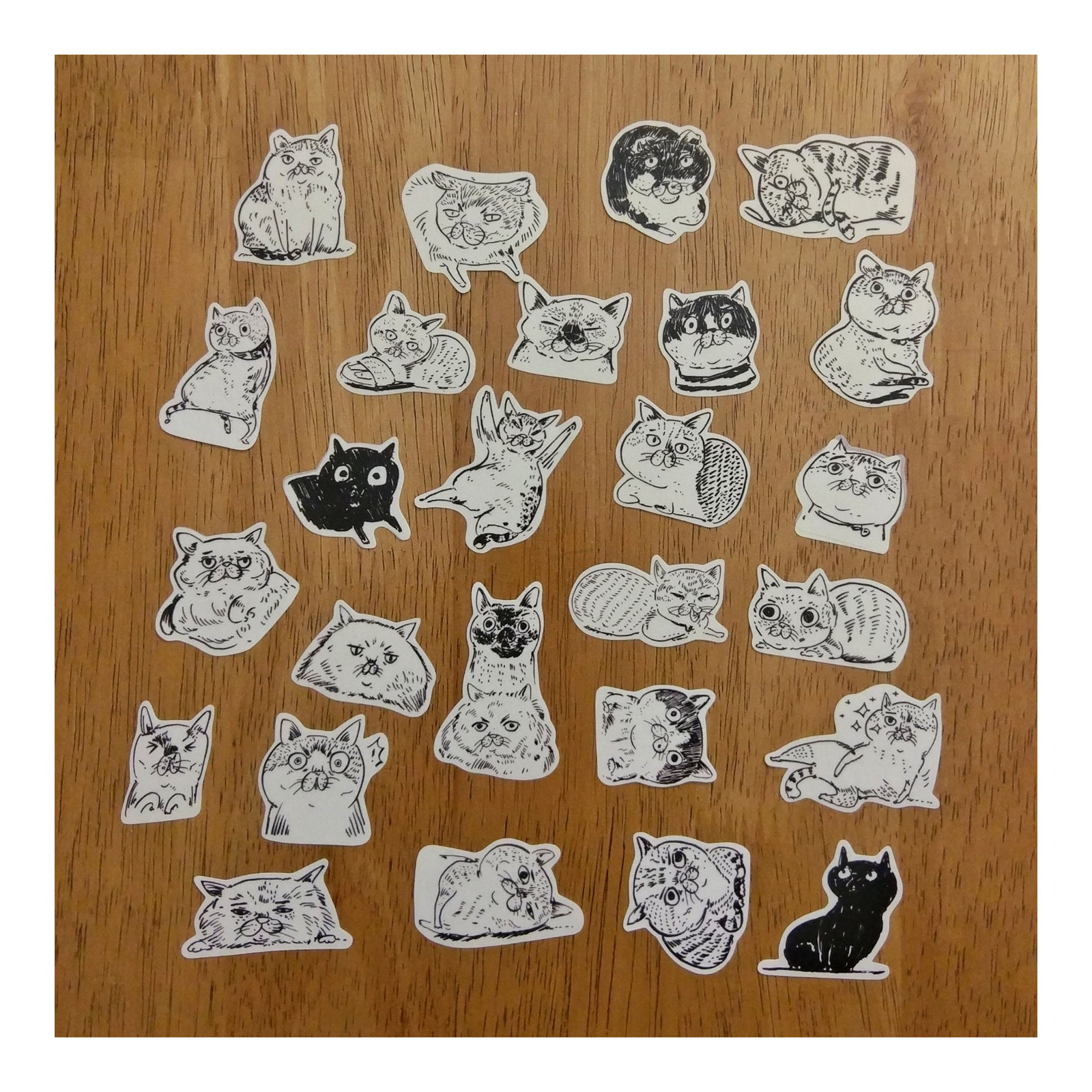 【ehcat貓室友】貓似顏和紙貼紙包-02