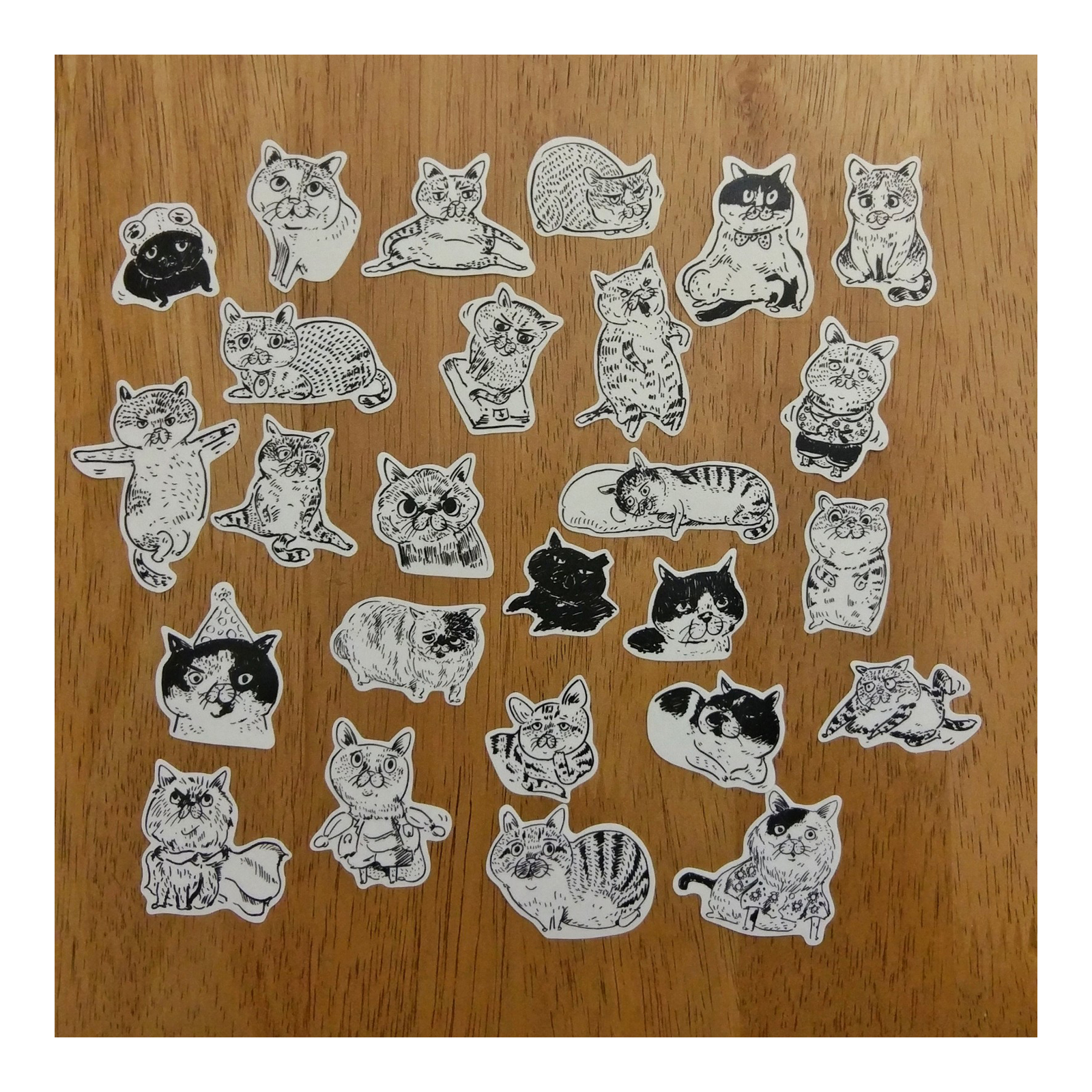 【ehcat貓室友】貓似顏和紙貼紙包-04