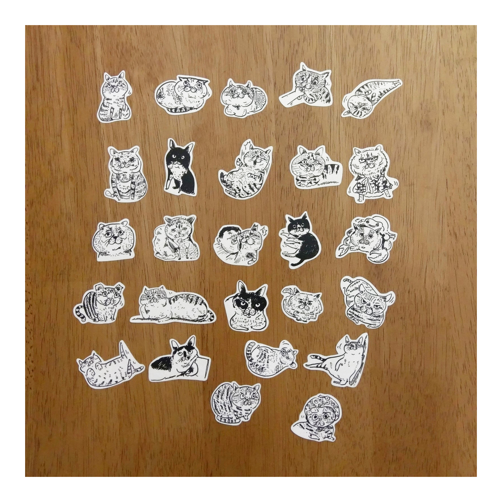 【ehcat貓室友】貓似顏和紙貼紙包-05