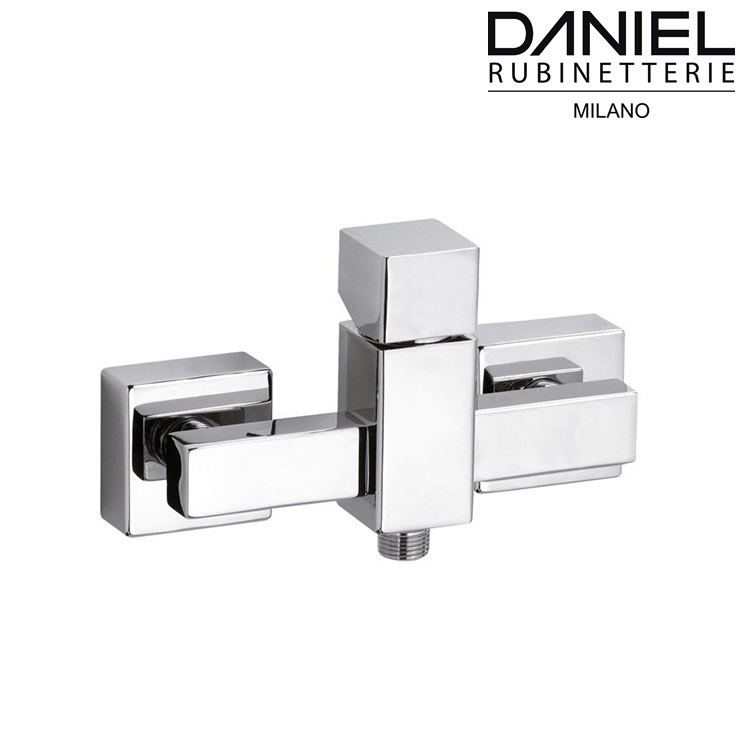 Daniel "Cube Waterfall" CU611CR Single lever shower mixer for exposed installation *Display Item*