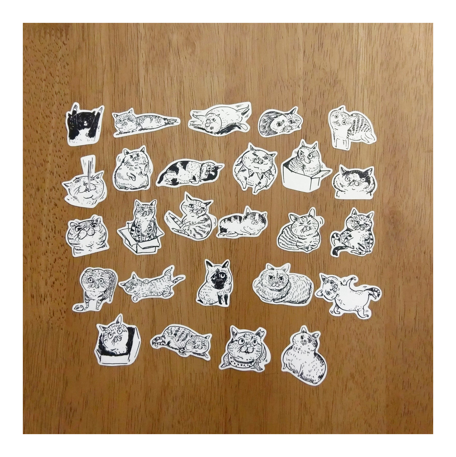 【ehcat貓室友】貓似顏和紙貼紙包-07