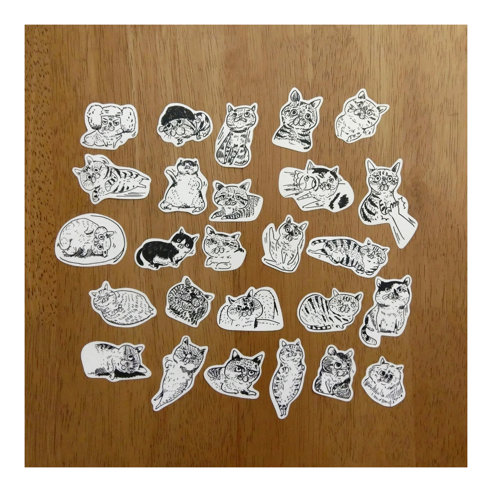 【ehcat貓室友】貓似顏和紙貼紙包-08