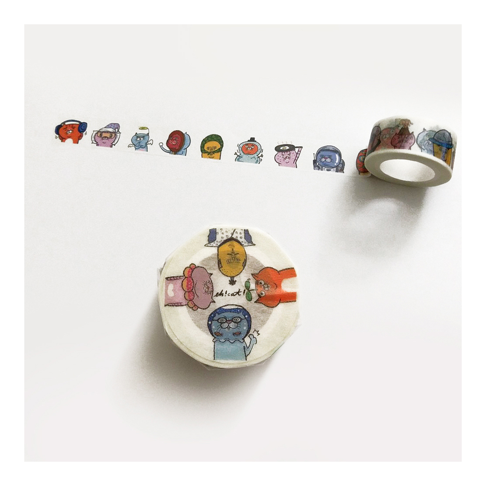 【ehcat貓室友】貓室友大頭紙膠帶