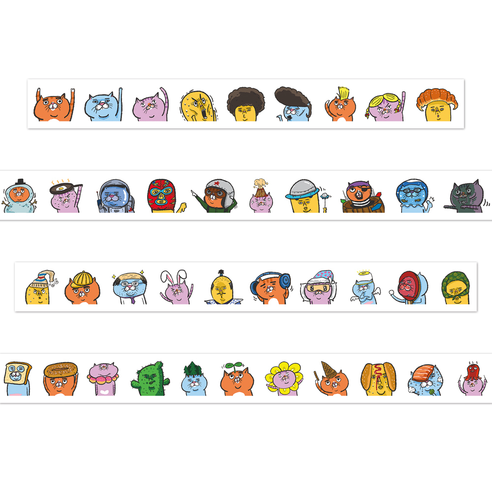 【ehcat貓室友】貓室友大頭紙膠帶