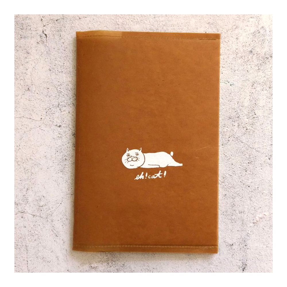 【ehcat貓室友】貓室友手工絹印油蠟紙書衣