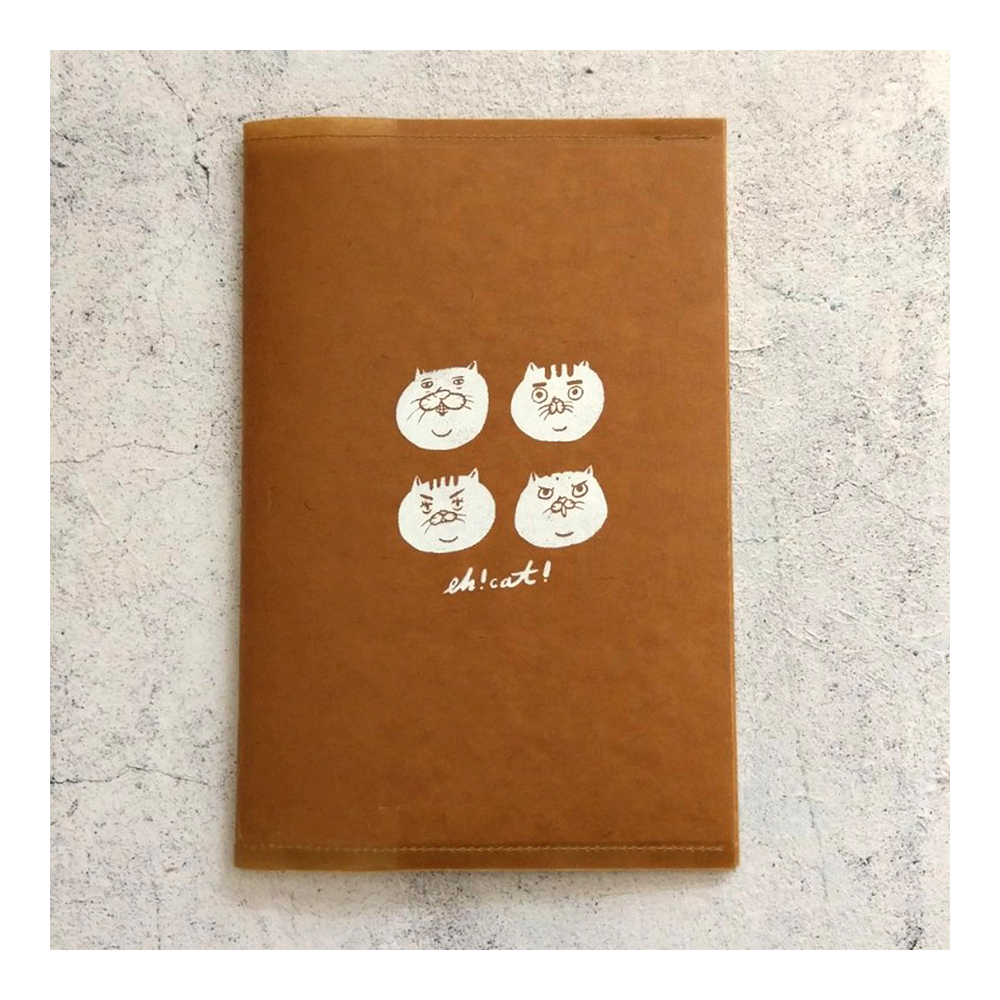 【ehcat貓室友】貓室友手工絹印油蠟紙書衣