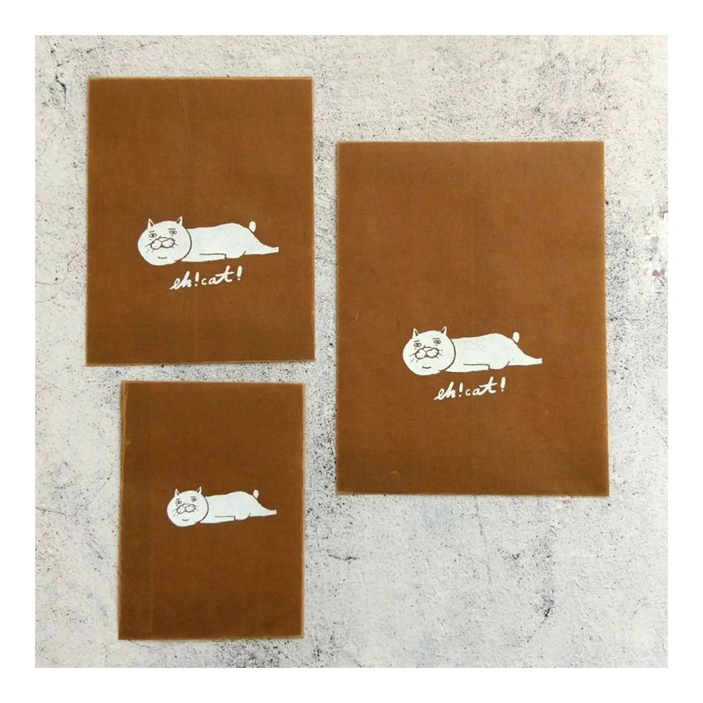 【ehcat貓室友】貓室友手工絹印油蠟紙紙袋