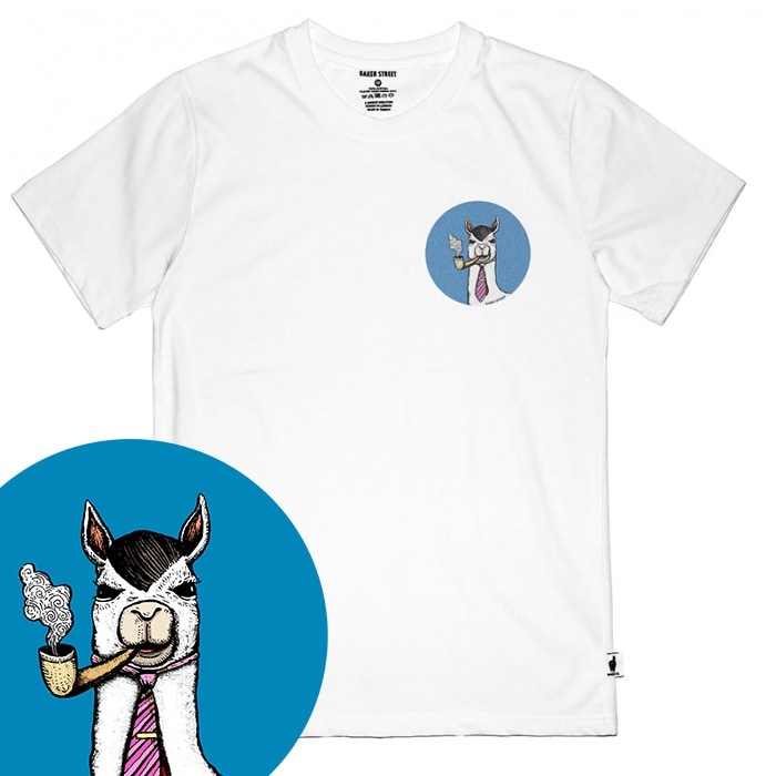 Little Stamp: Smokin' Alpaca 藍圈煙斗 童裝短T