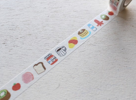 【ehcat貓室友】日本進口 手紙舍 高旗将雄 西式早餐 紙膠帶