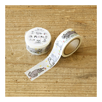 【ehcat貓室友】日本進口 手紙舍 Kei Mogari 茂苅恵 Neko 紙膠帶