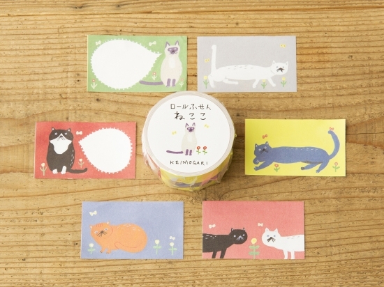 【ehcat貓室友】日本進口 手紙舍 Kei Mogari 茂苅恵 哦！在這裡 紙膠帶