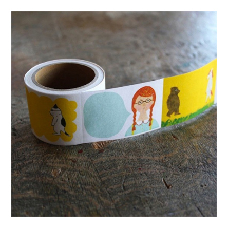 【ehcat貓室友】日本進口 手紙舍 Keiko Shibata Megane-san part1 紙膠帶