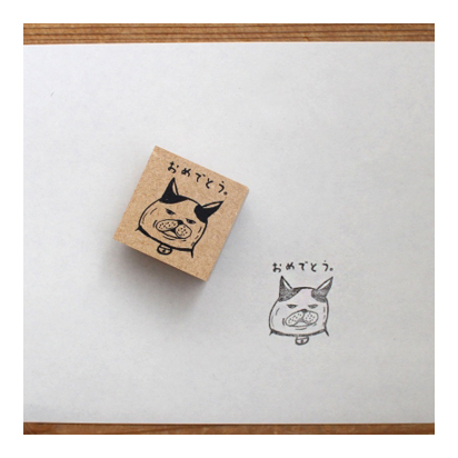 【ehcat貓室友】日本進口 手紙舍 Keiko Shibata 恭喜 印章