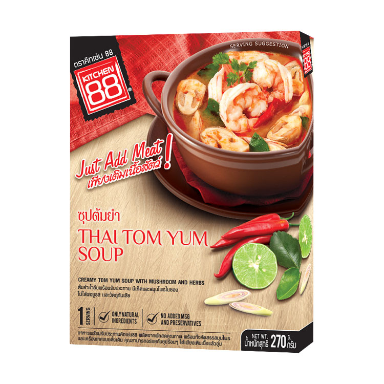 Kitchen 88 Thai Tom Yum Kung Soup 270g   Original 