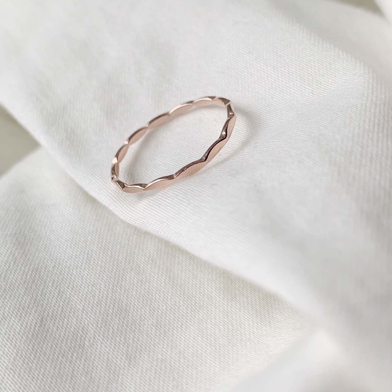 段敲戒指-玫瑰金