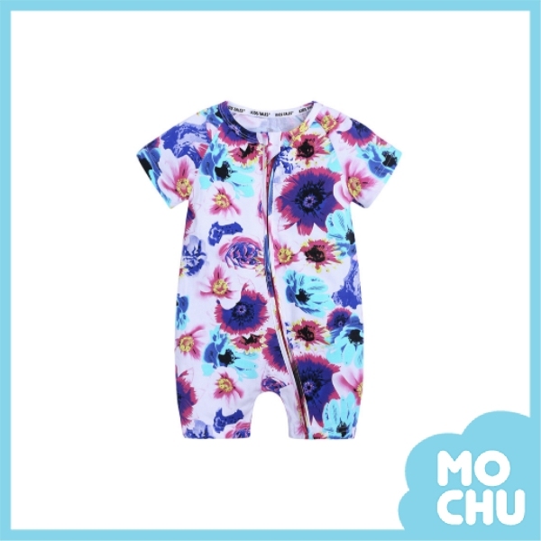 (100碼現貨)彩色暈染側開拉鍊式連身衣