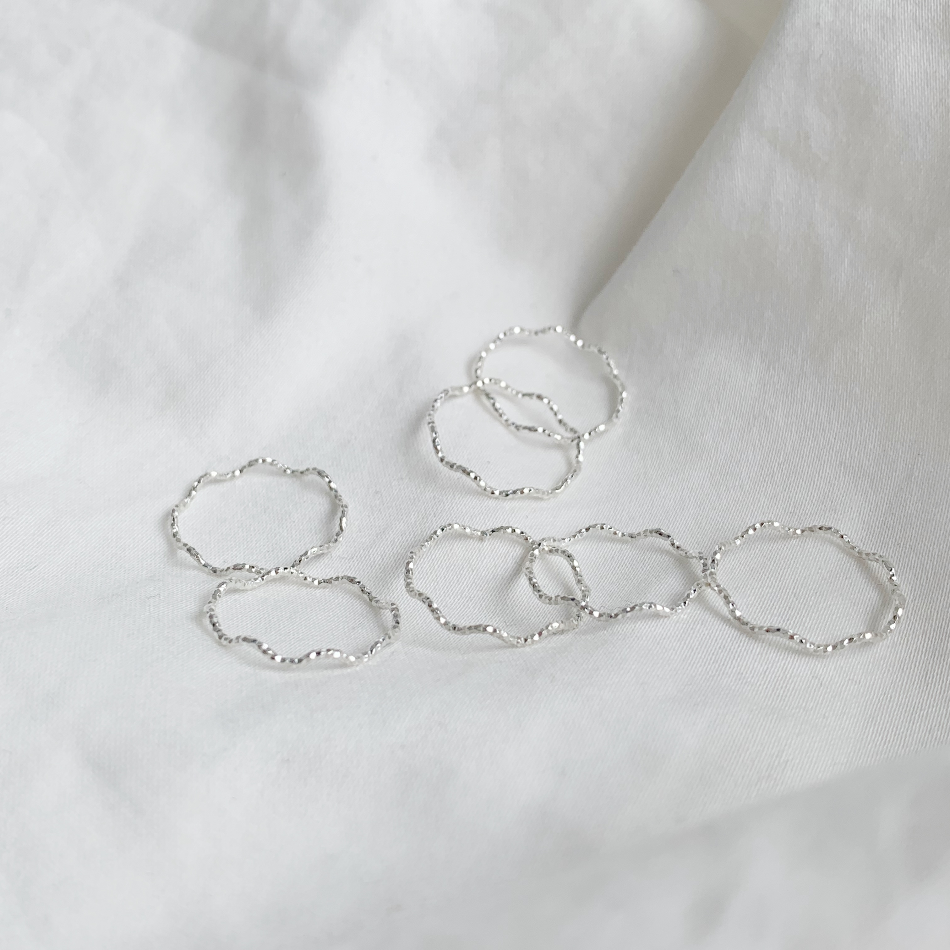 波波滿天星線戒-銀