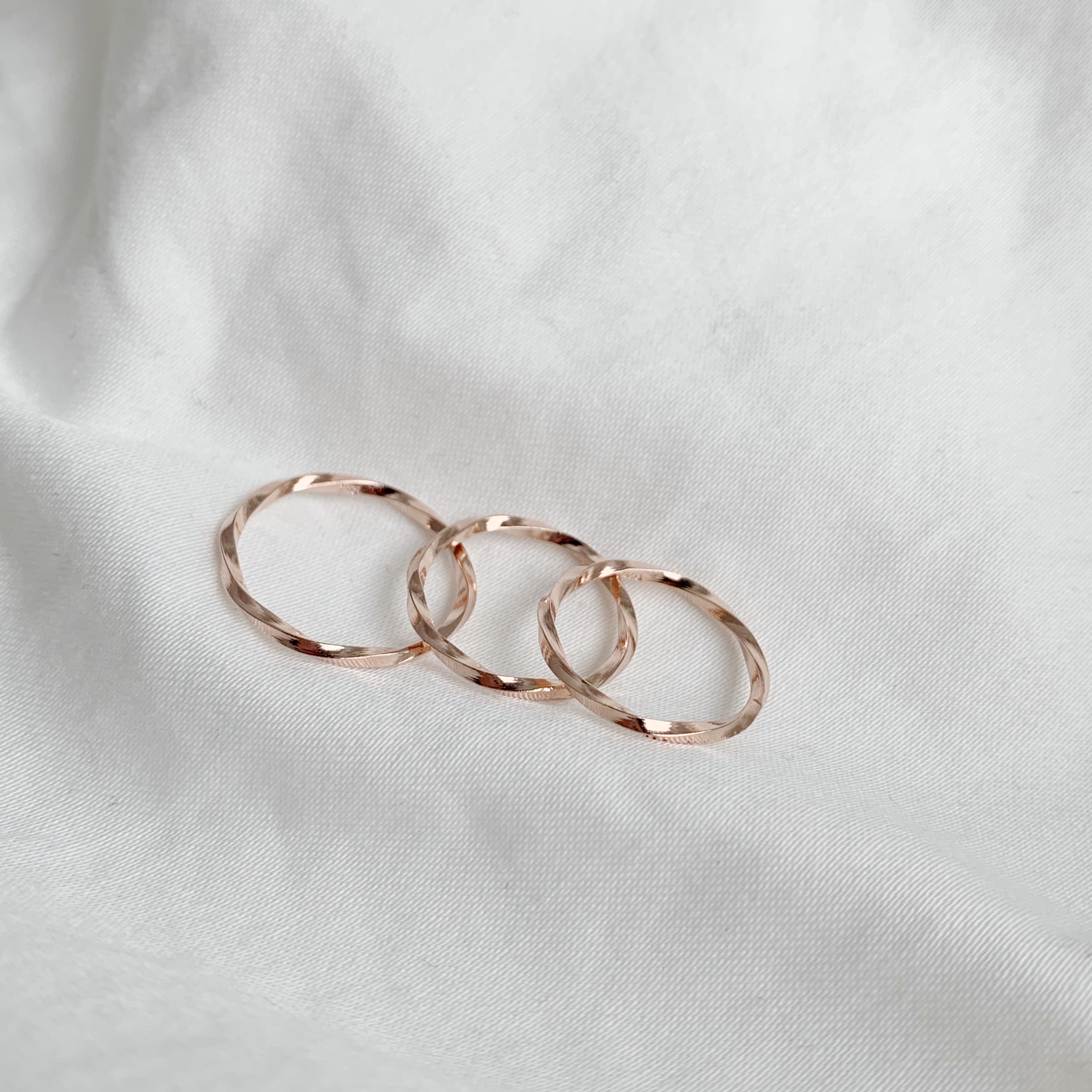 扭扭戒指-玫瑰金
