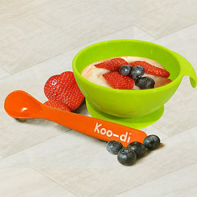 Koodi - 寶寶矽膠防滑碗及湯匙套裝