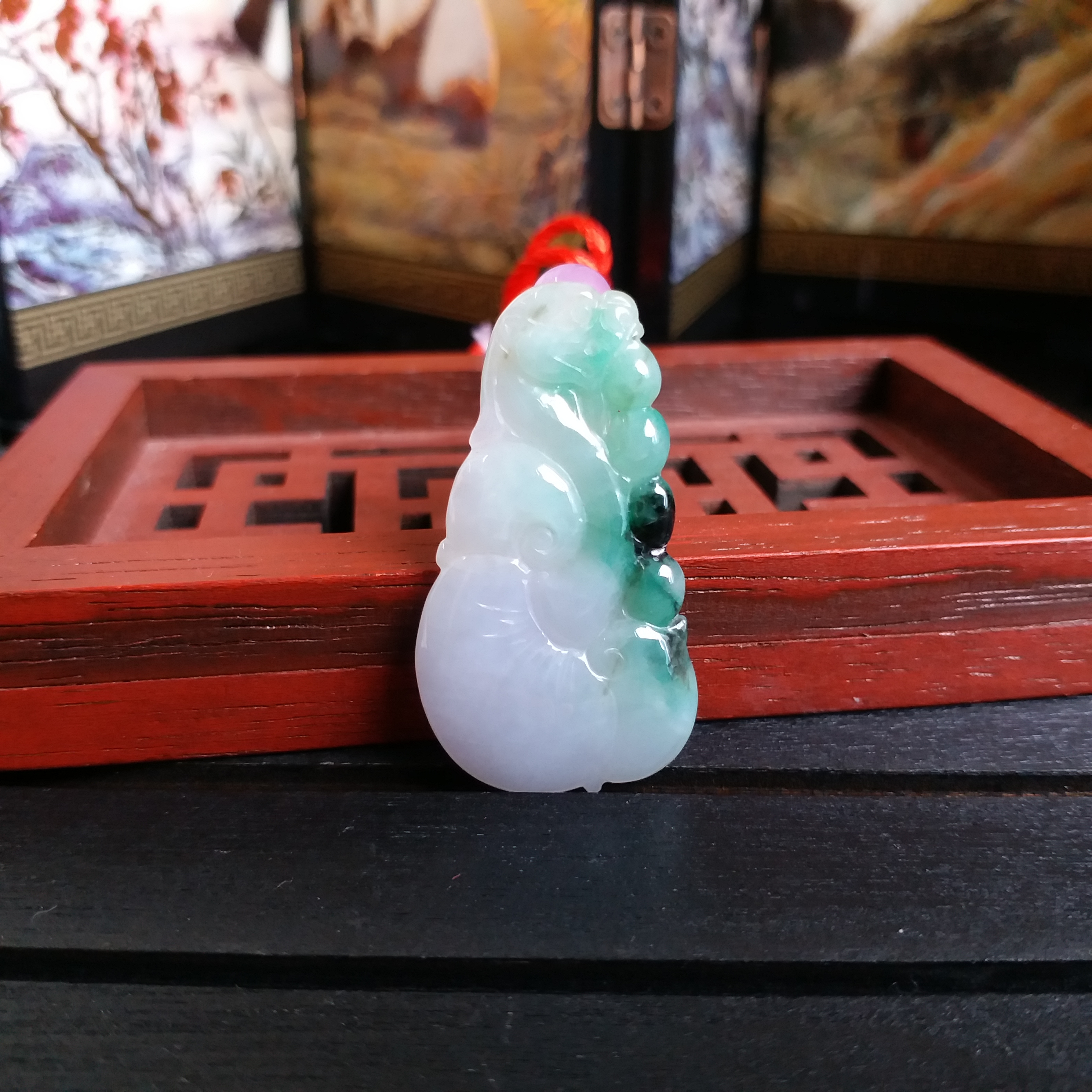 翡翠飄綠春菜如意, 天然翡翠A玉, 緬甸玉, Jade, Jadeite