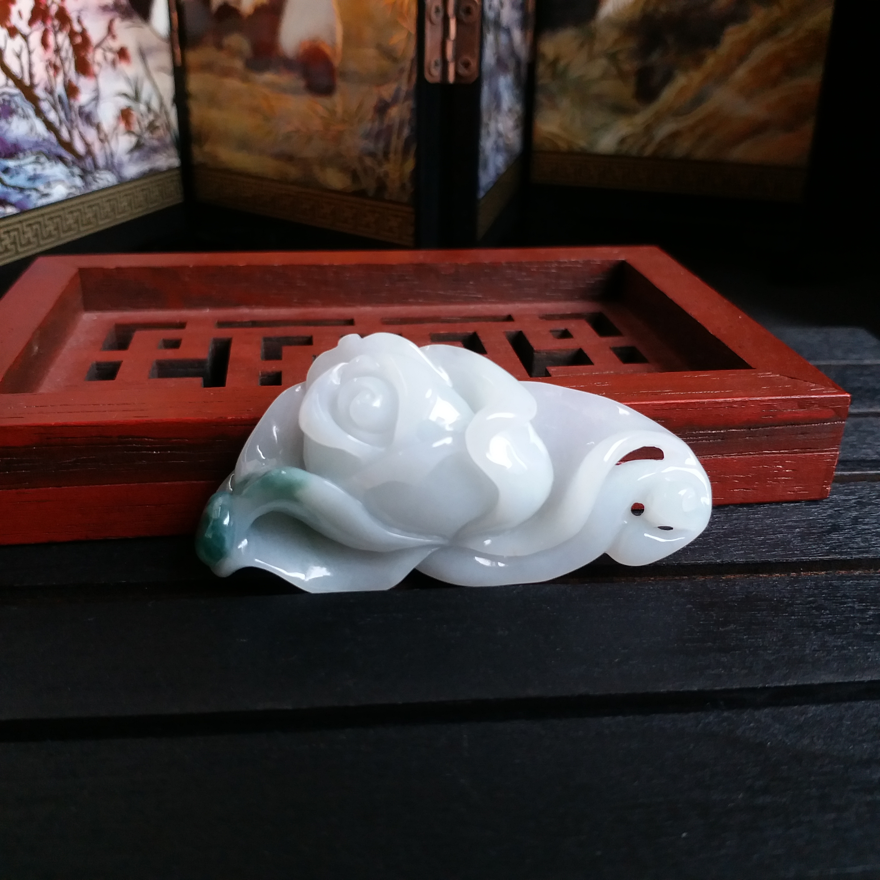 P1411359 翡翠飄綠花開富貴