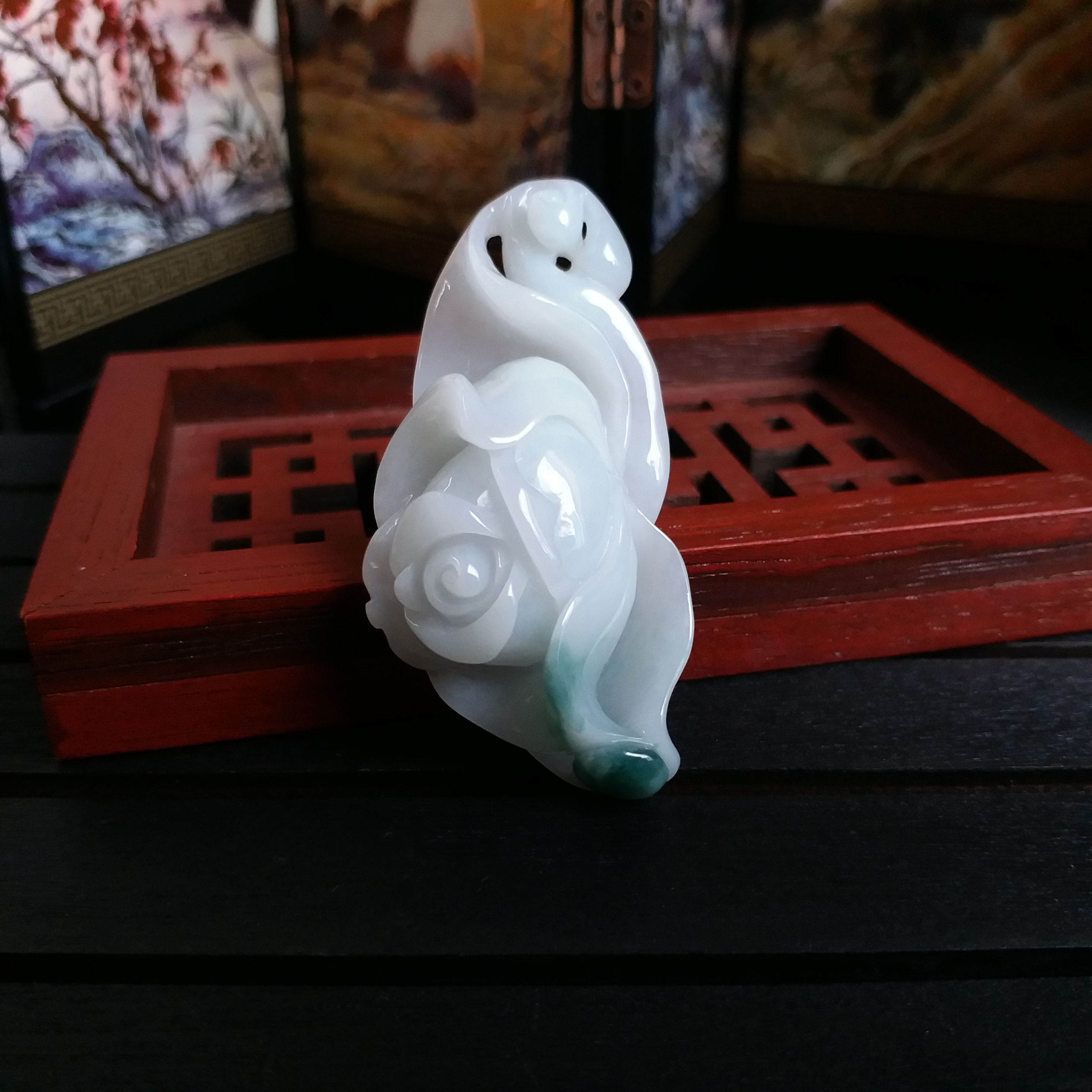 P1411359 翡翠飄綠花開富貴