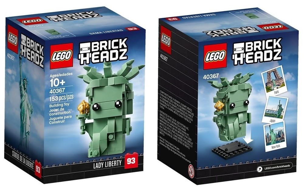 lego statue of liberty brickheadz