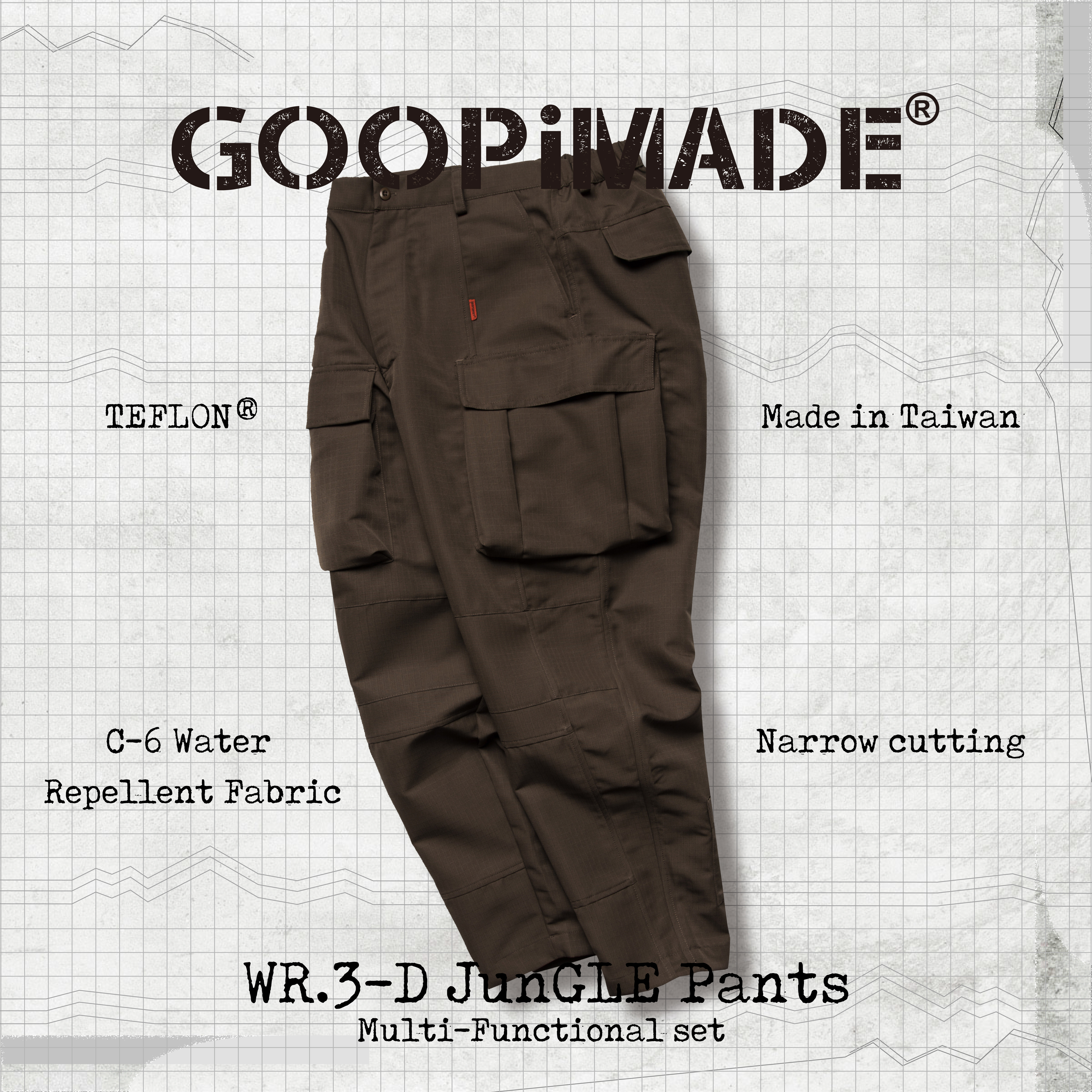 GOOPiMADE® 19 S/S WR.3-D Jungle Pants