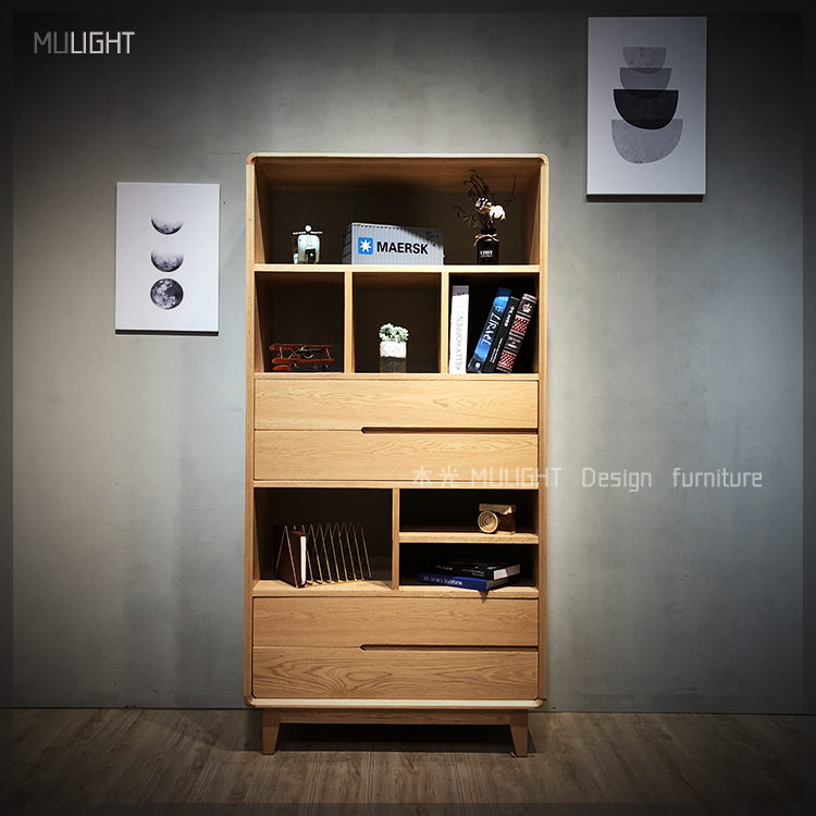 Esther-白橡木北歐置物展示櫃|可訂製