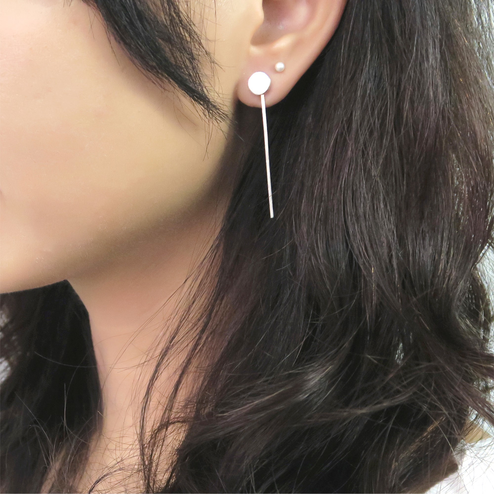 極簡小圓(大) 2ways組合式耳環(4款可選)