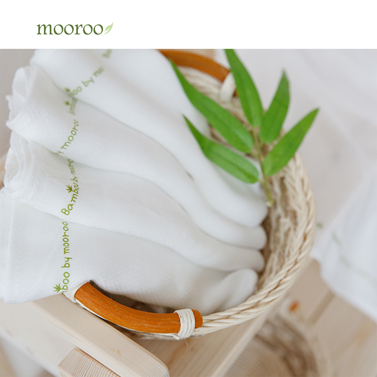 Mooroo - Bamboo Muslin Handkerchief 5pcs Set (use for milk tooth)