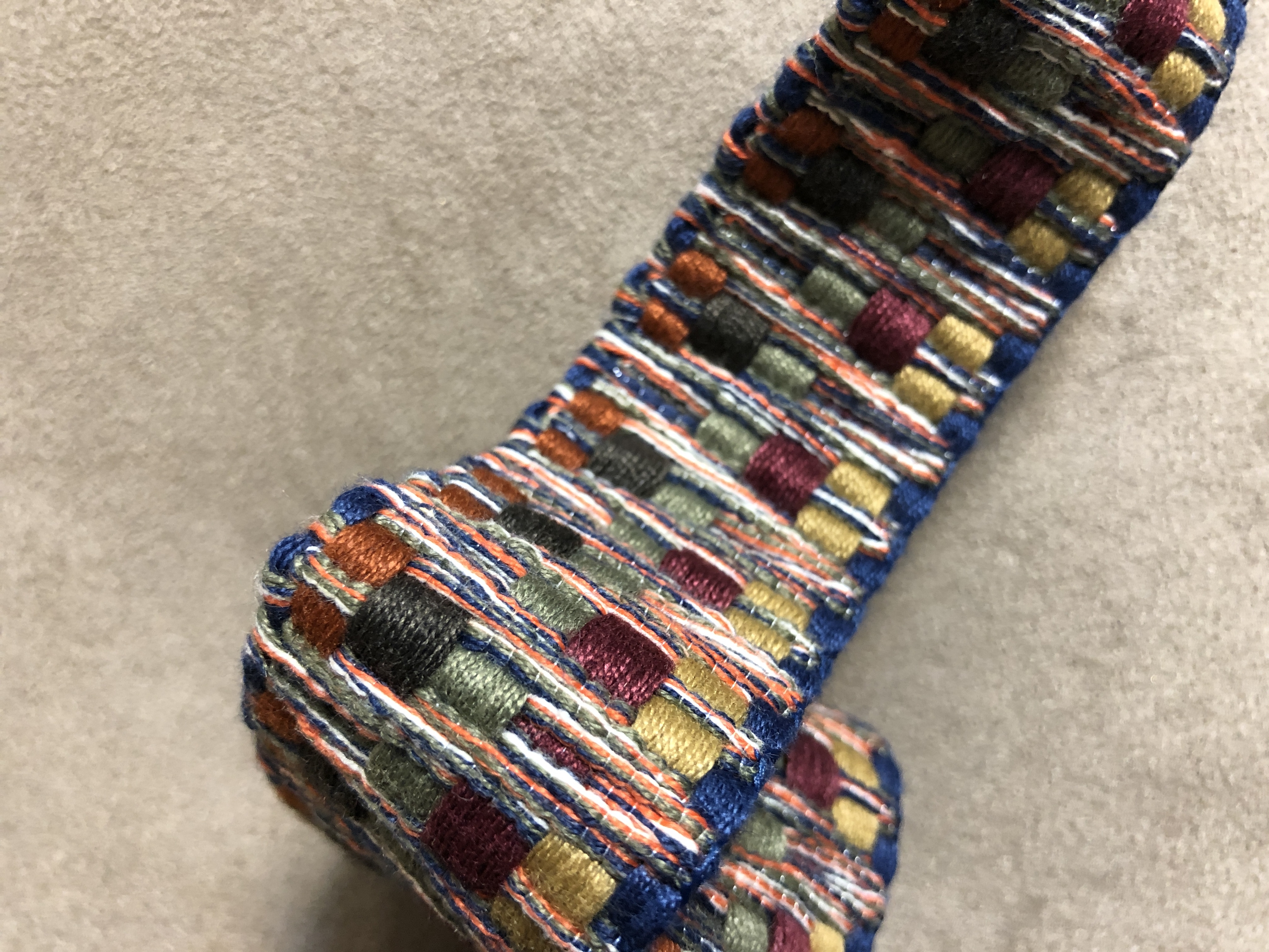 彩色厚編織毛線帶/1碼/紐約進口