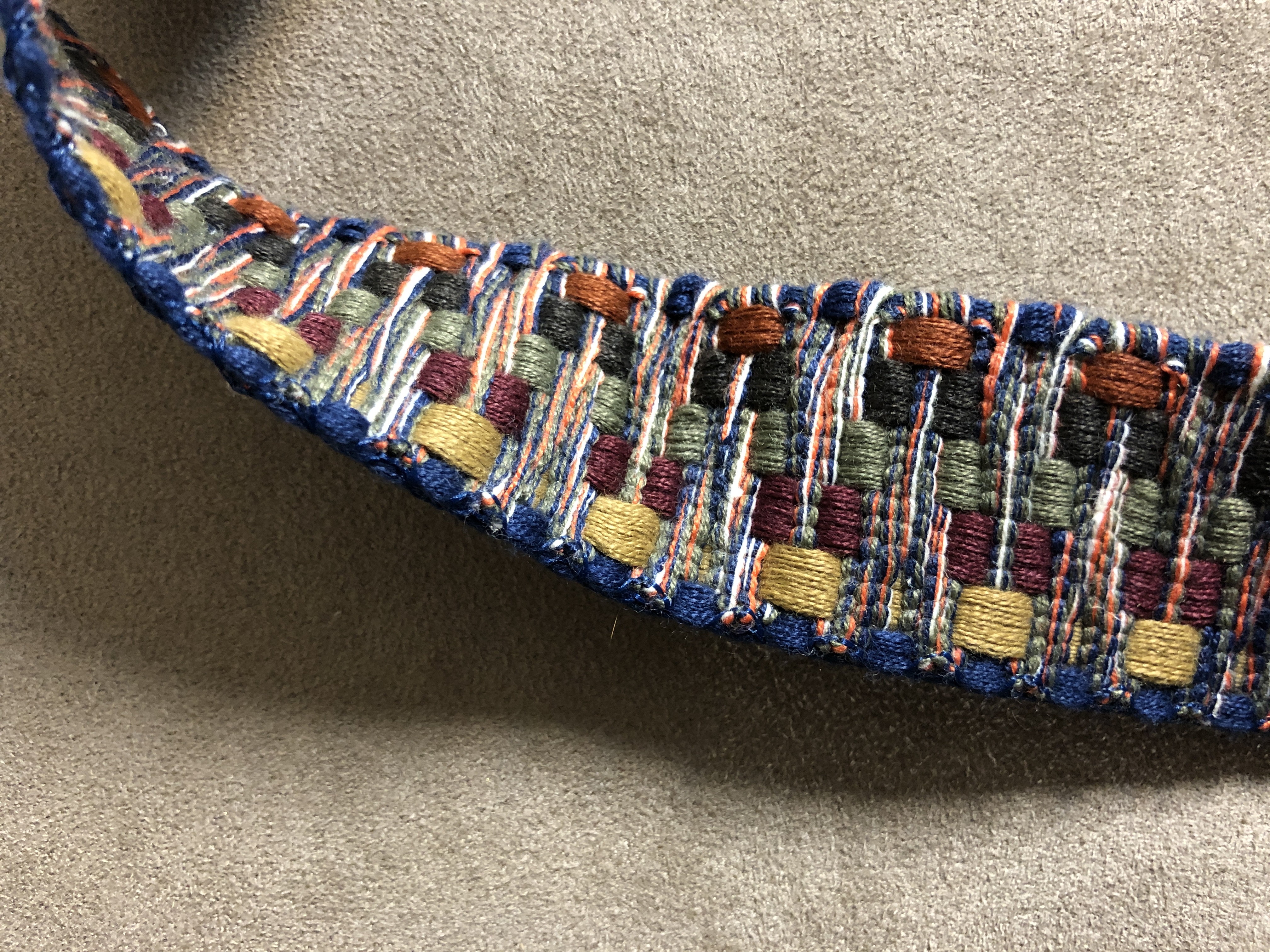 彩色厚編織毛線帶/1碼/紐約進口