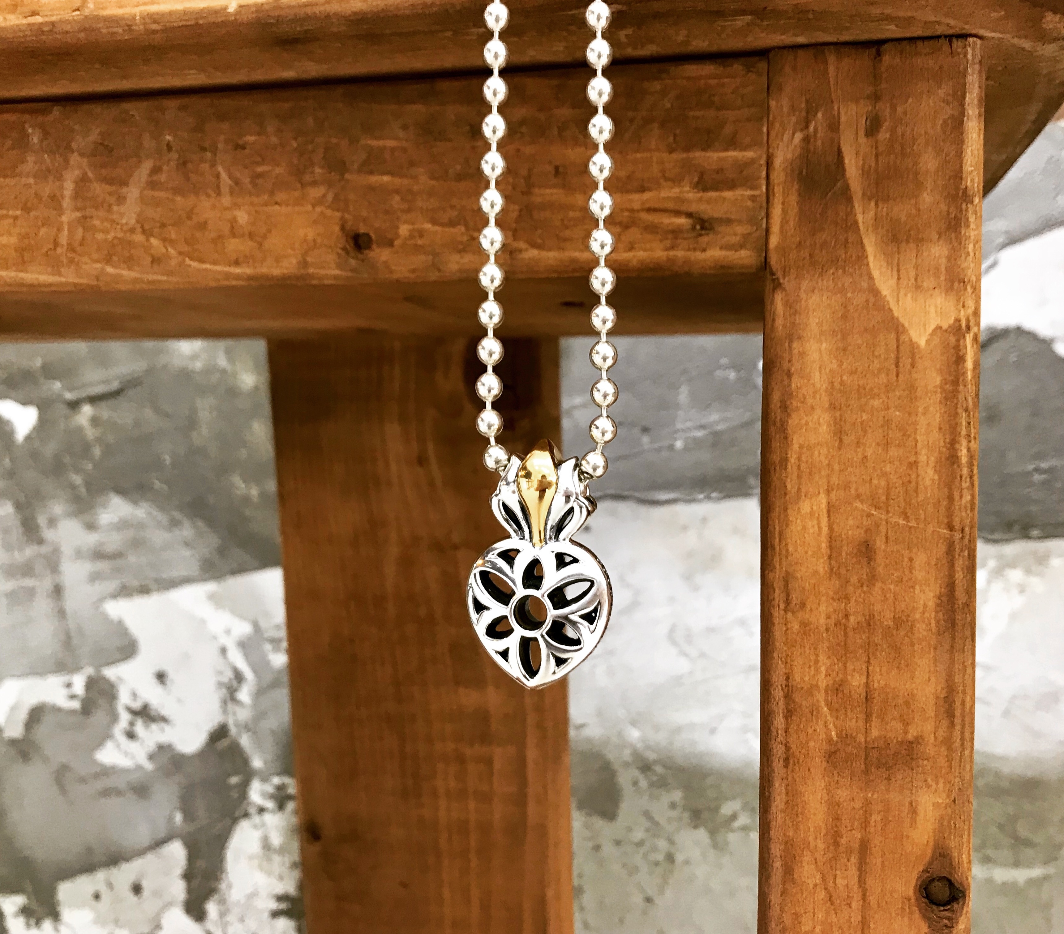 Sacred Rosette Pendant, Sterling