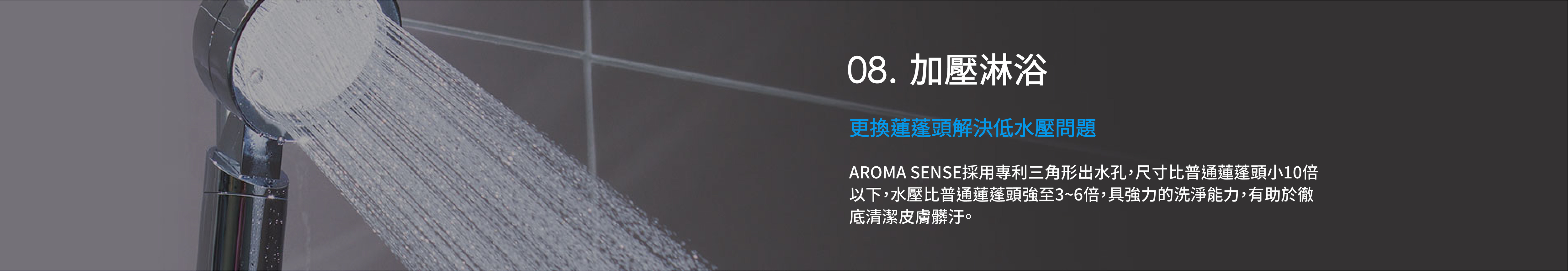 加壓淋浴蓮蓬頭-蓮蓬頭Aroma Sense
