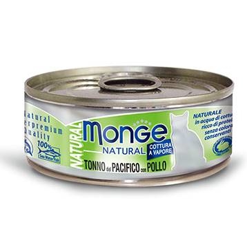 (6罐起@$13.5) Monge Natural - 黃鰭吞拿魚配雞肉 80g