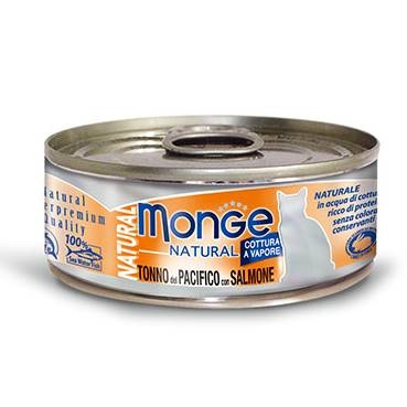 (6罐起@$13.5) Monge Natural - 黃鰭吞拿魚配三文魚 80g
