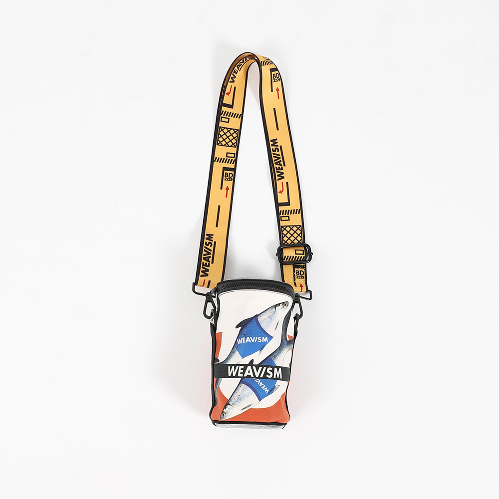 虱目魚罐頭圓筒斜背包 (橘)