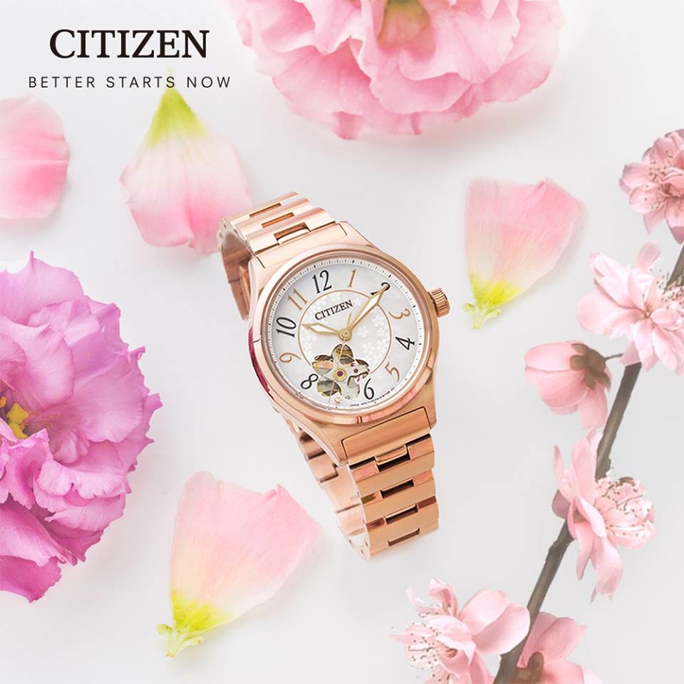 萬年鐘錶 - Citizen 星辰錶 XC女錶 機械錶 PC1007-65D 表徑34MM 田馥甄代言廣告