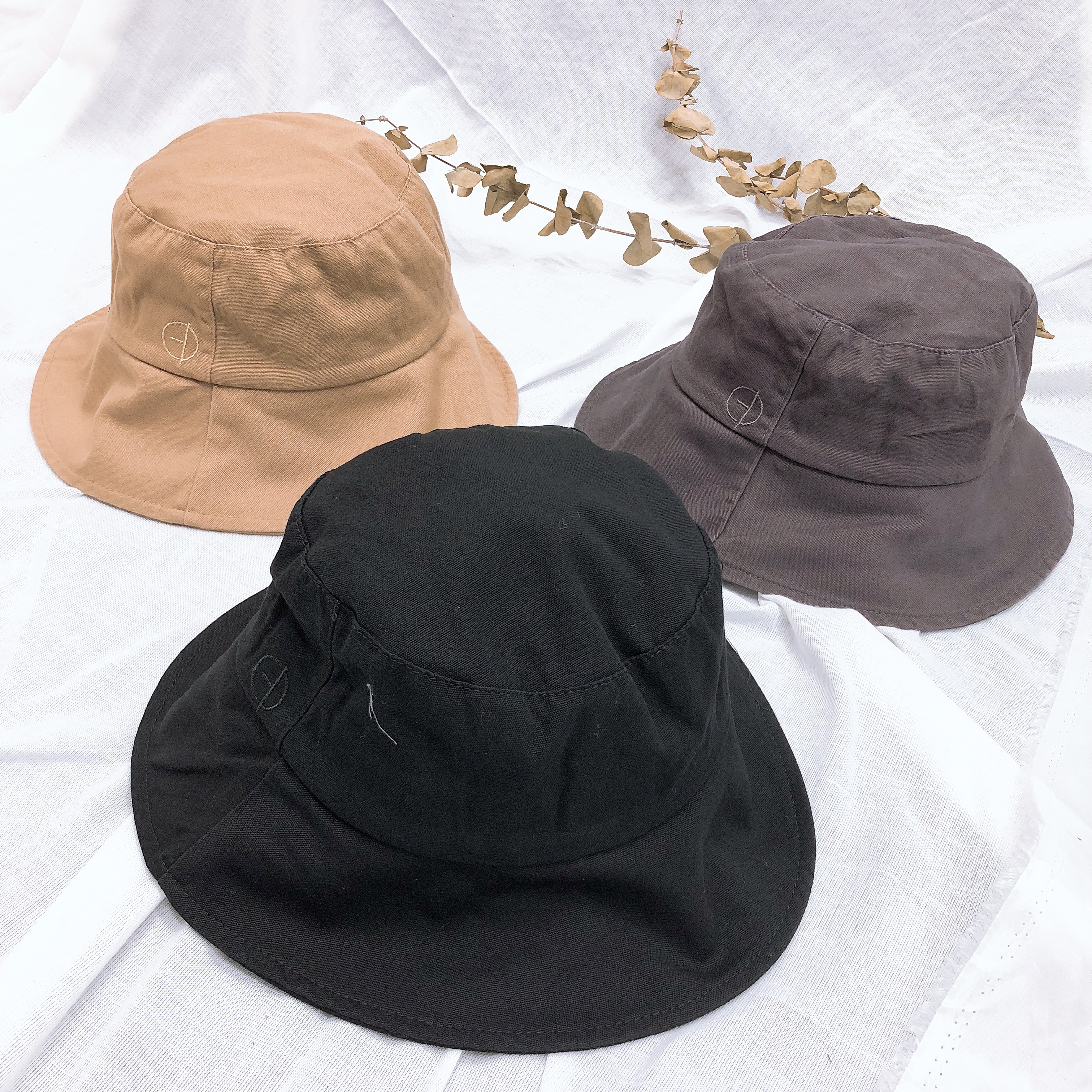 韓-A字素面漁夫帽