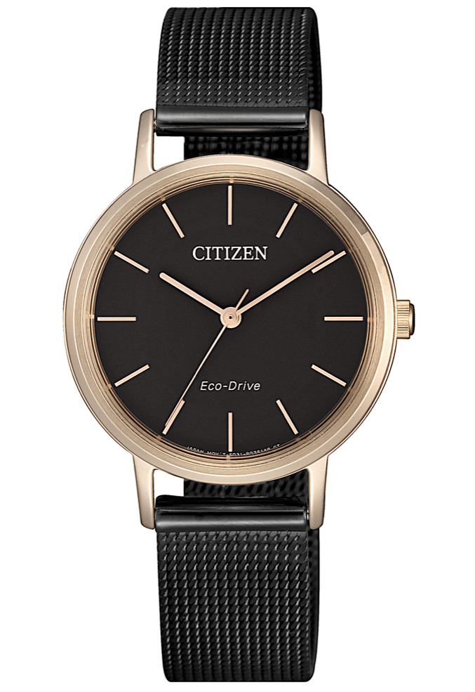 萬年鐘錶 - Citizen 星辰錶 光動能米蘭錶帶女錶 EM0577-87E 表徑 30.6MM