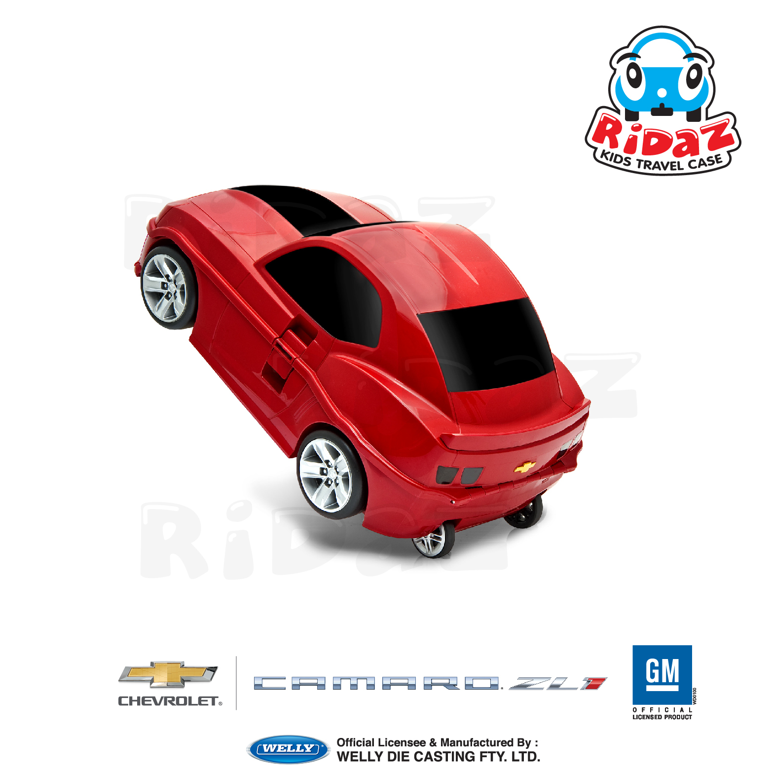雪佛蘭汽車兒童行李箱-91001-紅色