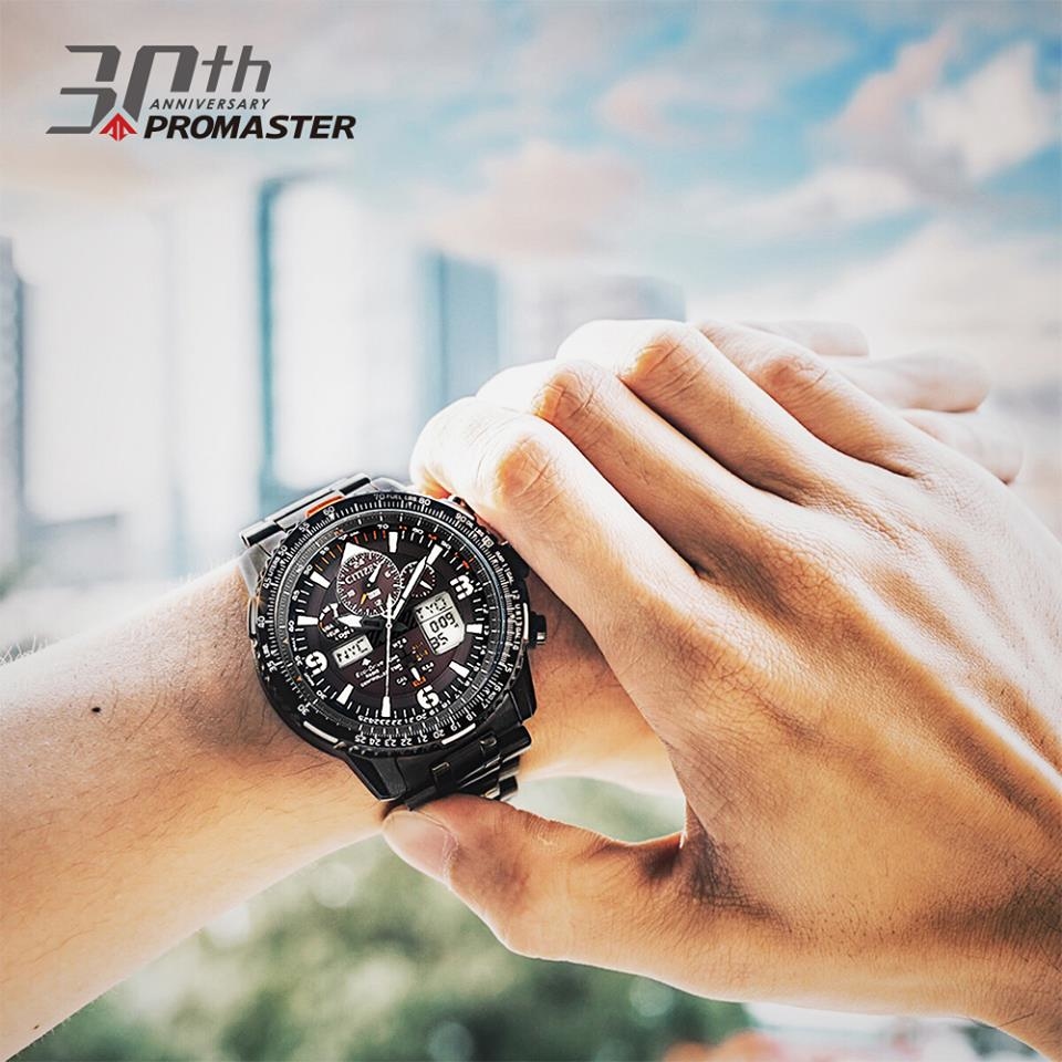 萬年鐘錶 - Citizen 星辰錶  光動能電波 王建民配戴  航空飛行錶  JY8085-81E  錶徑45.4MM