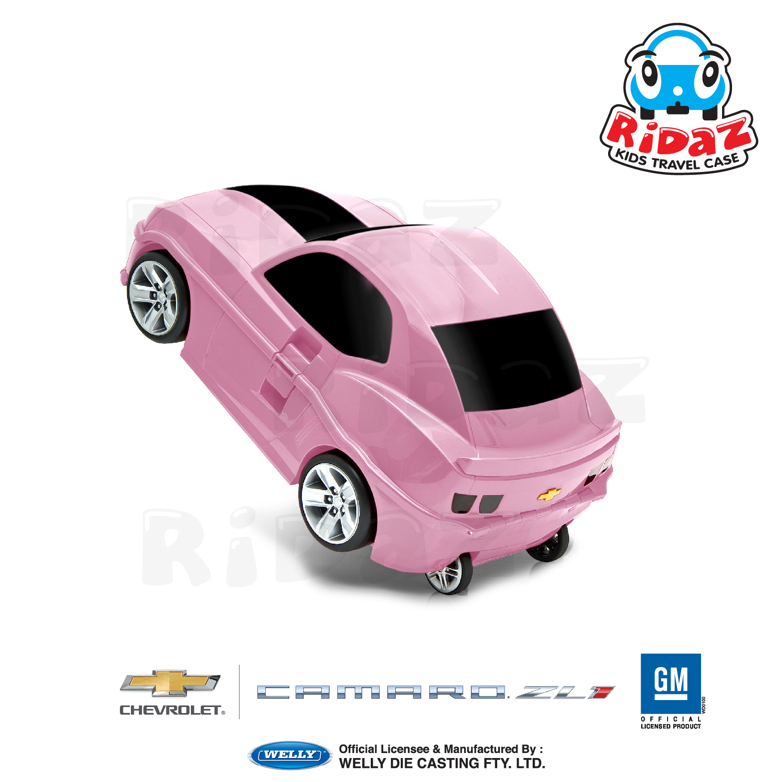 雪佛蘭汽車兒童行李箱-91001-粉色