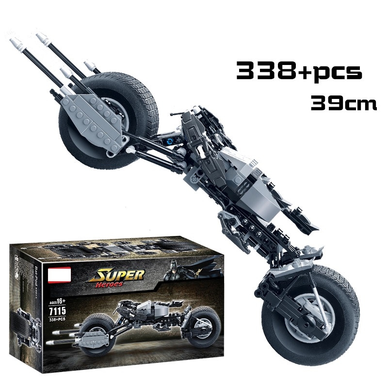 338PCS batcycle Batman The Dark Knight batcycle Mobile Pod Custom Minifigs Fit Lego NO BOX DL7115