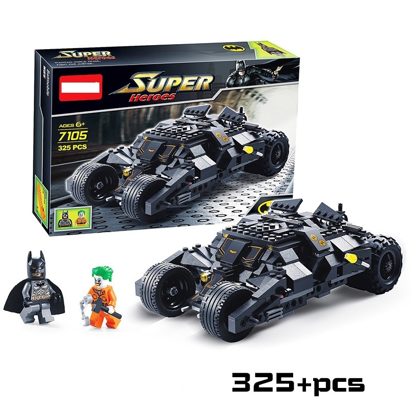 325PCS Batman Race Truck Car The Dark Knight Building Blocks Set Minifigs Fit Lego NO BOX DL7105