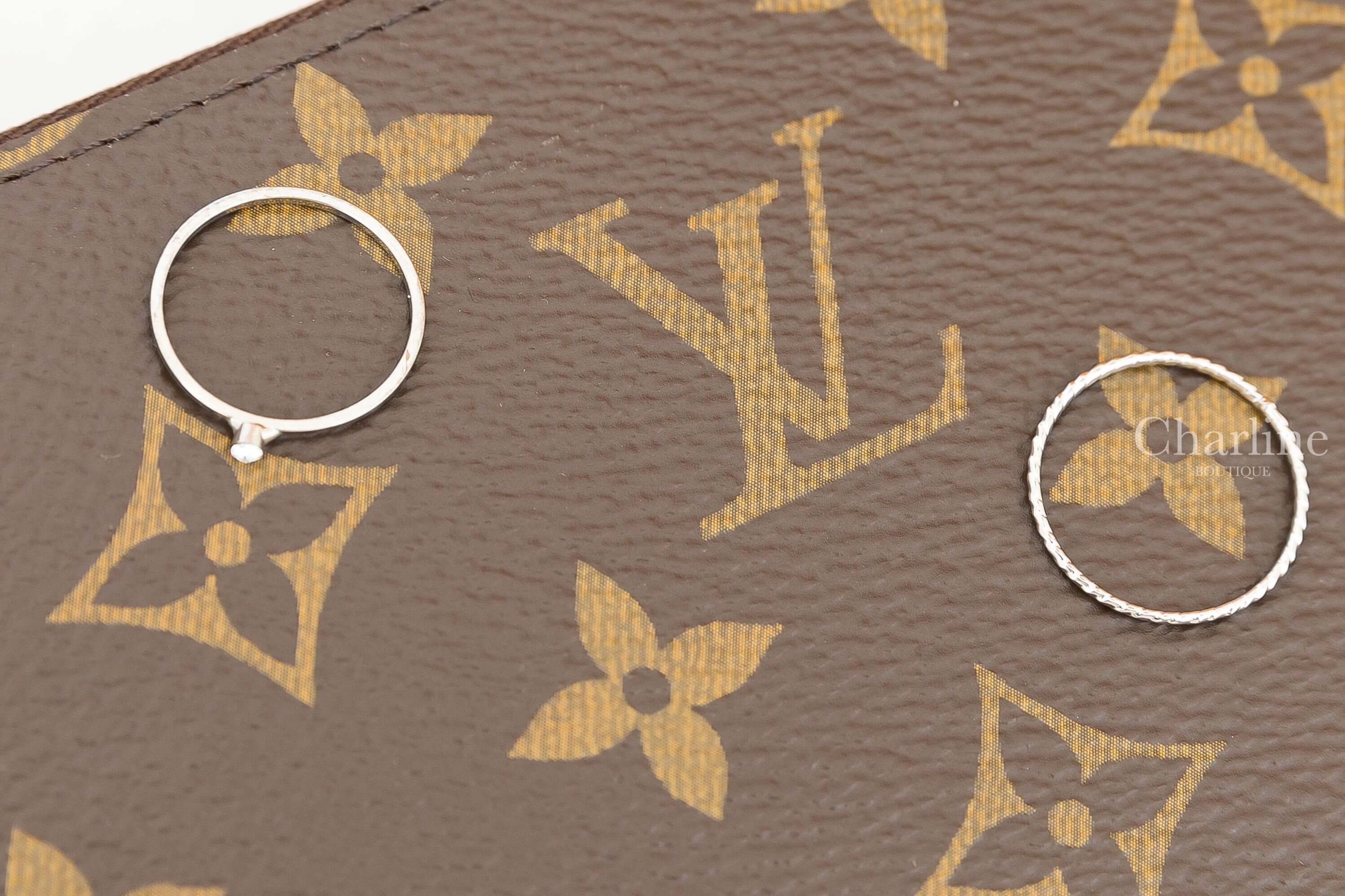 Louis Vuitton Zippy Wallet 咖啡色老花拼桃紫內裡拉鍊長夾